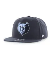 Men's '47 Brand Navy Memphis Grizzlies Sure Shot Captain Snapback Hat