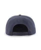 Men's '47 Brand Navy Memphis Grizzlies Sure Shot Captain Snapback Hat