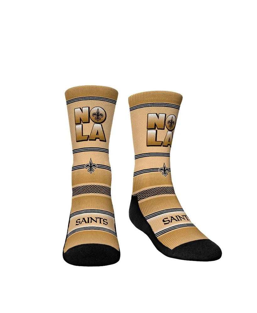 New Orleans Saints | Custom Jersey | L/XL | Gold | Rock 'Em Socks