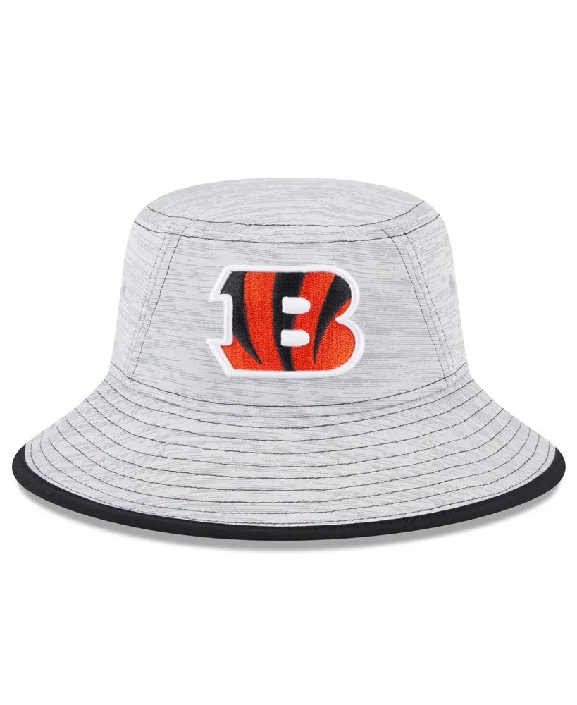 Men's '47 Black Cincinnati Bengals Striped Bucket Hat