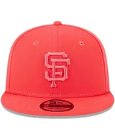 Men's New Era Red San Francisco Giants Spring Color Basic 9FIFTY Snapback Hat