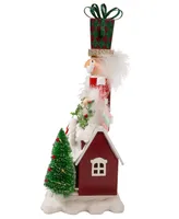 Kurt Adler 18" Battery Operated Deck The Halls Musical Led Nutcracker