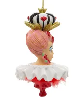 Kurt Adler 6.25" Hollywood Hats Queen of Hearts Ornament