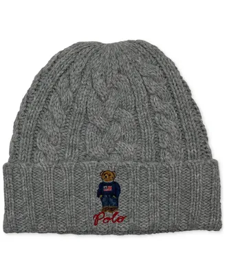 Polo Ralph Lauren Men's Cable-Knit Polo Bear Cuff Hat