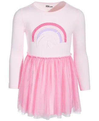 Epic Threads Toddler & Little Girls Long-Sleeve Rainbow Tulle Dress, Created for Macy's