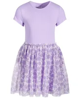 Epic Threads Toddler & Little Girls Short-Sleeve Happy Flower Tulle Dress, Created for Macy's