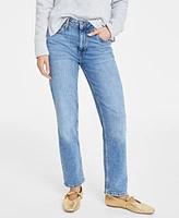 On 34th Women's High Rise Straight-Leg Jeans, Regular and Short, Created for Macy's