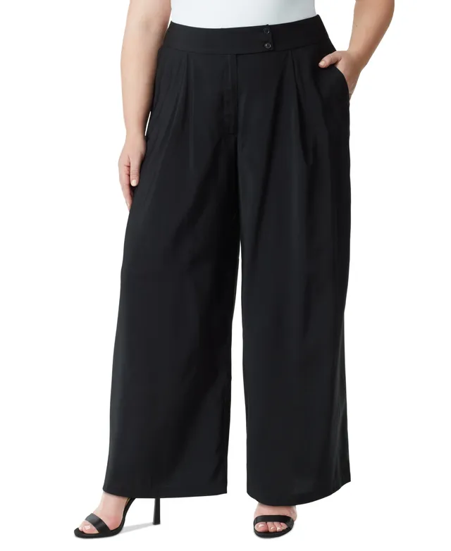 Jessica Simpson Trendy Plus True Love Trouser Wide-Leg Jeans