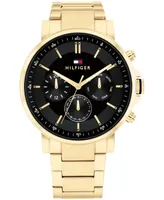 Tommy Hilfiger Men's Multifunction Gold-Tone Stainless Steel Watch 43mm