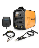 Costway Mma Welder 110/220V Arc Welding Machine Multifunctional Igbt W/ Electrode Holder