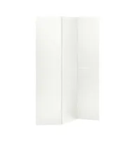 vidaXL 3-Panel Room Divider White 47.2"x70.9" Steel