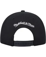 Men's Mitchell & Ness Black Brooklyn Nets Soul High-Grade Fade Undervisor Snapback Hat