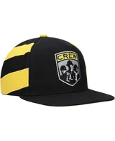 Men's Mitchell & Ness Black Columbus Crew Jersey Hook Snapback Hat