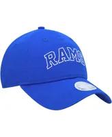 Women's New Era Royal Los Angeles Rams Collegiate 9TWENTY Adjustable Hat