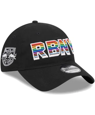 Men's New Era Black New York Red Bulls Pride 9TWENTY Adjustable Hat