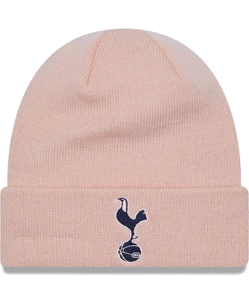 Men's New Era Pink Tottenham Hotspur Seasonal Cuffed Knit Hat