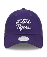 Women's New Era Purple Lsu Tigers Script 9TWENTY Adjustable Hat