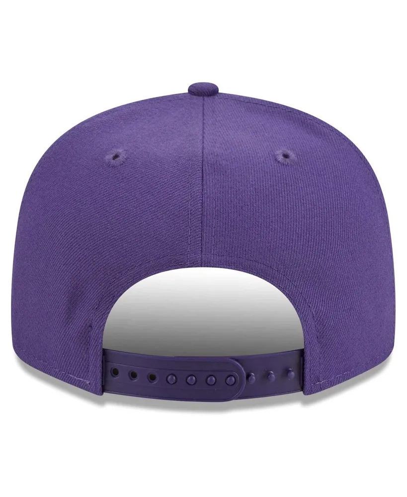 Men's New Era Purple Phoenix Suns Golden Tall Text 9FIFTY Snapback Hat