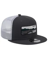 Men's New Era Black, White Austin Fc Outdoor Trucker 9FIFTY Snapback Hat