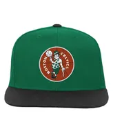 Big Boys and Girls Mitchell & Ness Kelly Green, Black Boston Celtics Two-Tone Snapback Hat