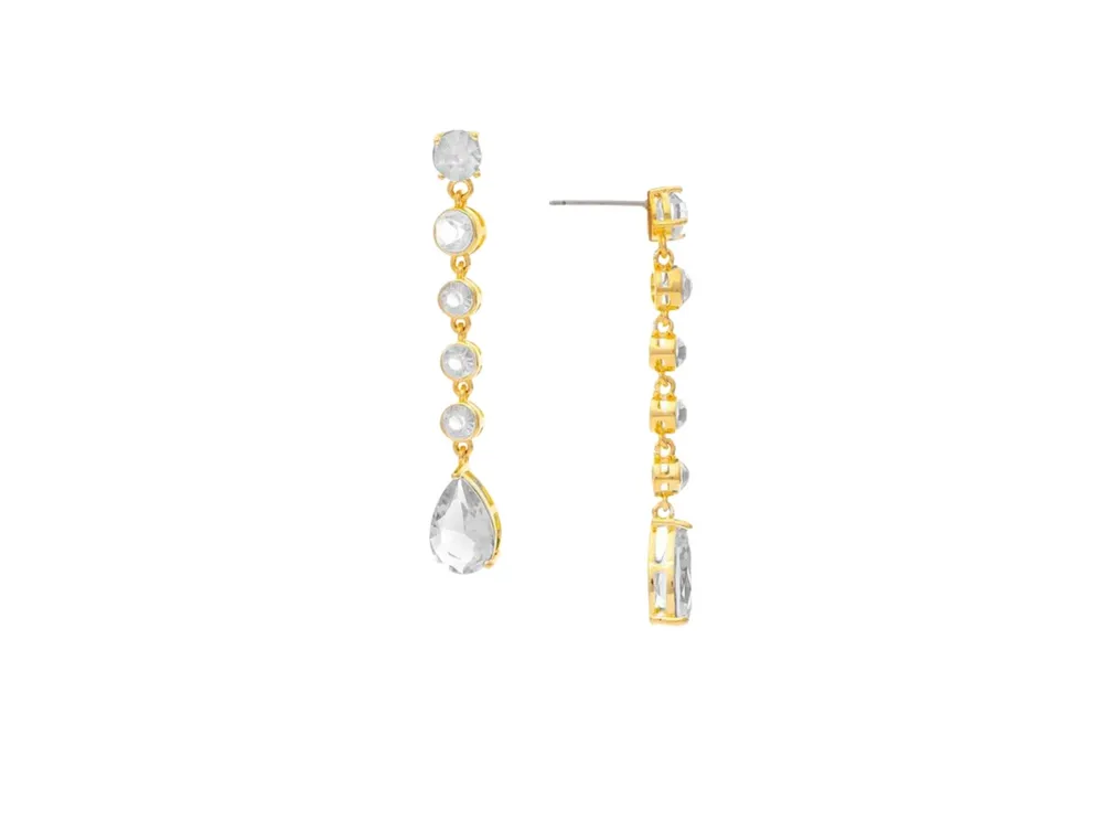 Rivka Friedman Cubic Zirconia Dangling Drop Earrings