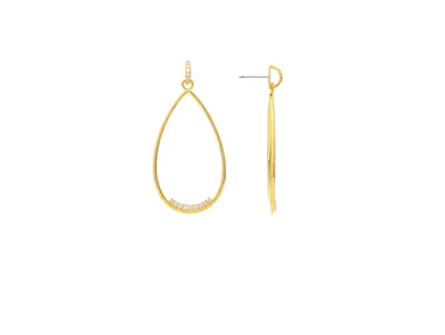 Rivka Friedman Teardrop Cubic Zirconia Accent Earrings