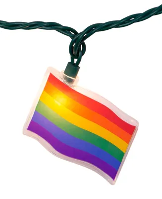 Kurt Adler 10-Light Gay Pride Flag Light Set