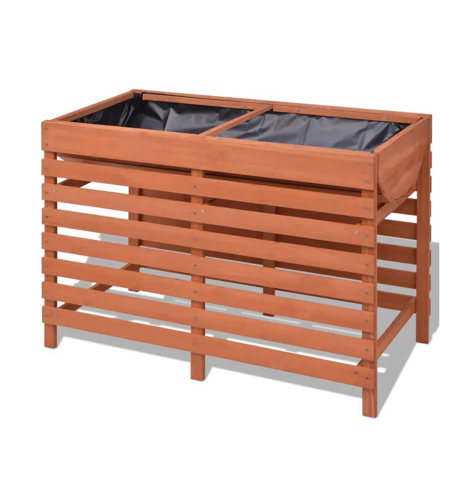 vidaXL Planter Bed 39.3"x19.6"x27.9" Wood