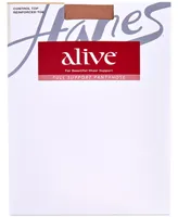 Hanes Alive Full Support Control Top Graduated Compression Pantyhose