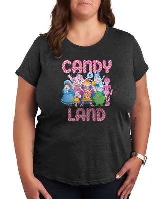 Hybrid Apparel Trendy Plus Candy Land Graphic T-shirt