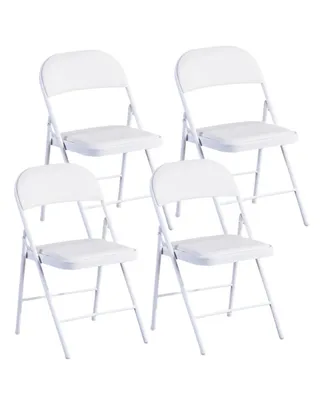 Sugift Commercialine Padded Folding Chair,Set of 4 - Assorted Pre