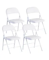 Commercialine Padded Folding Chair, Set of 4 - Assorted Pre