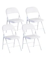 Sugift Commercialine Padded Folding Chair,Set of 4