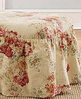 Waverly Ballad Bouquet Ottoman Slipcover Set, 30" x 26" x 20"