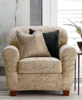 Waverly Stretch Pen Pal 2 Piece Accent Chair Slipcover, 28" x 43"