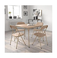 Emma+Oliver 5 Piece Folding Card Table And Chair Set