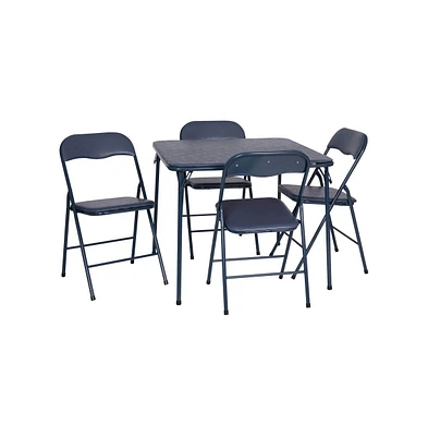 Emma+Oliver 5 Piece Folding Card Table And Chair Set