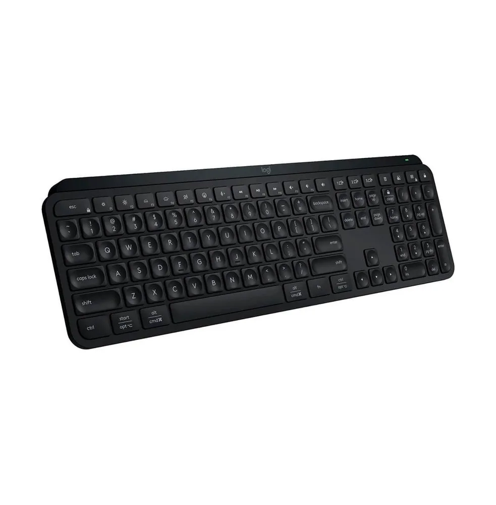 Logitech Mx Keys Full Size Scissor Keyboard for Pc and Mac - Black