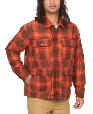 Marmot Men's Ridgefield Plaid Fleece-Lined Flannel Shirt Jacket