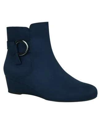 Impo Women's Gasha Memory Foam Wedge Booties