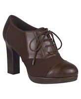 Impo Women's Olsen Stretch Lace Up Oxford Heeled Shooties