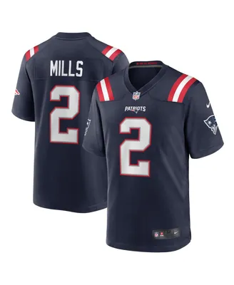 Men's Nike Jalen Mills Navy New England Patriots Game Player Jersey