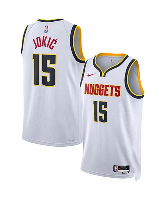 Men's and Women's Nike Nikola Jokic White Denver Nuggets Swingman Jersey - Association Edition