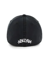 Men's '47 Brand Black Brooklyn Nets Classic Franchise Flex Hat