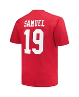 Men's Fanatics Deebo Samuel Scarlet San Francisco 49ers Big and Tall Player Name and Number T-shirt