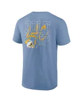 Men's Profile Powder Blue Los Angeles Chargers Big and Tall Two-Sided T-shirt