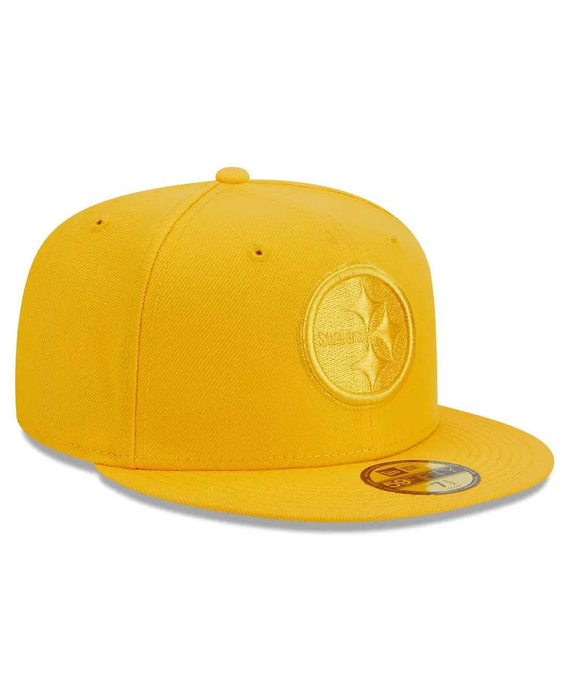 Men's New Era Gold Pittsburgh Steelers Color Pack 59FIFTY Fitted Hat