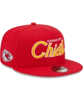 Men's New Era Red Kansas City Chiefs Main Script 9FIFTY Snapback Hat