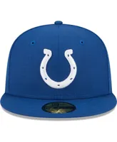 Men's New Era Royal Indianapolis Colts Main 59FIFTY Fitted Hat