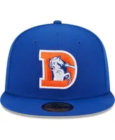 Men's New Era Royal Denver Broncos Throwback Main 59FIFTY Fitted Hat